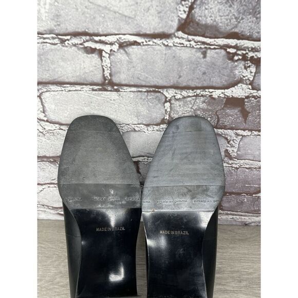 Rockport Black Leather Square Toe Pumps Heel Work Shoes Women’s Sz 8.5M US/39EU - Picture 11 of 16